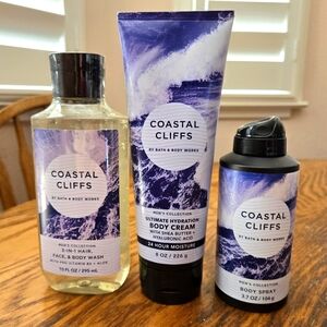 🛁NWT‼️ Bath & Body Works "Coastal Cliffs" 3-piece Collection
